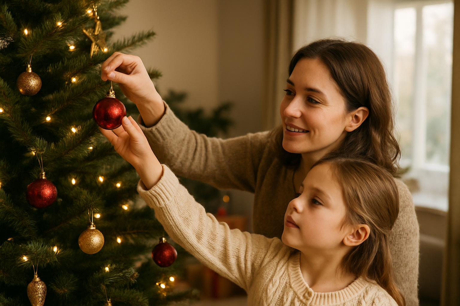 quando si fa l'albero di natale - Illustration